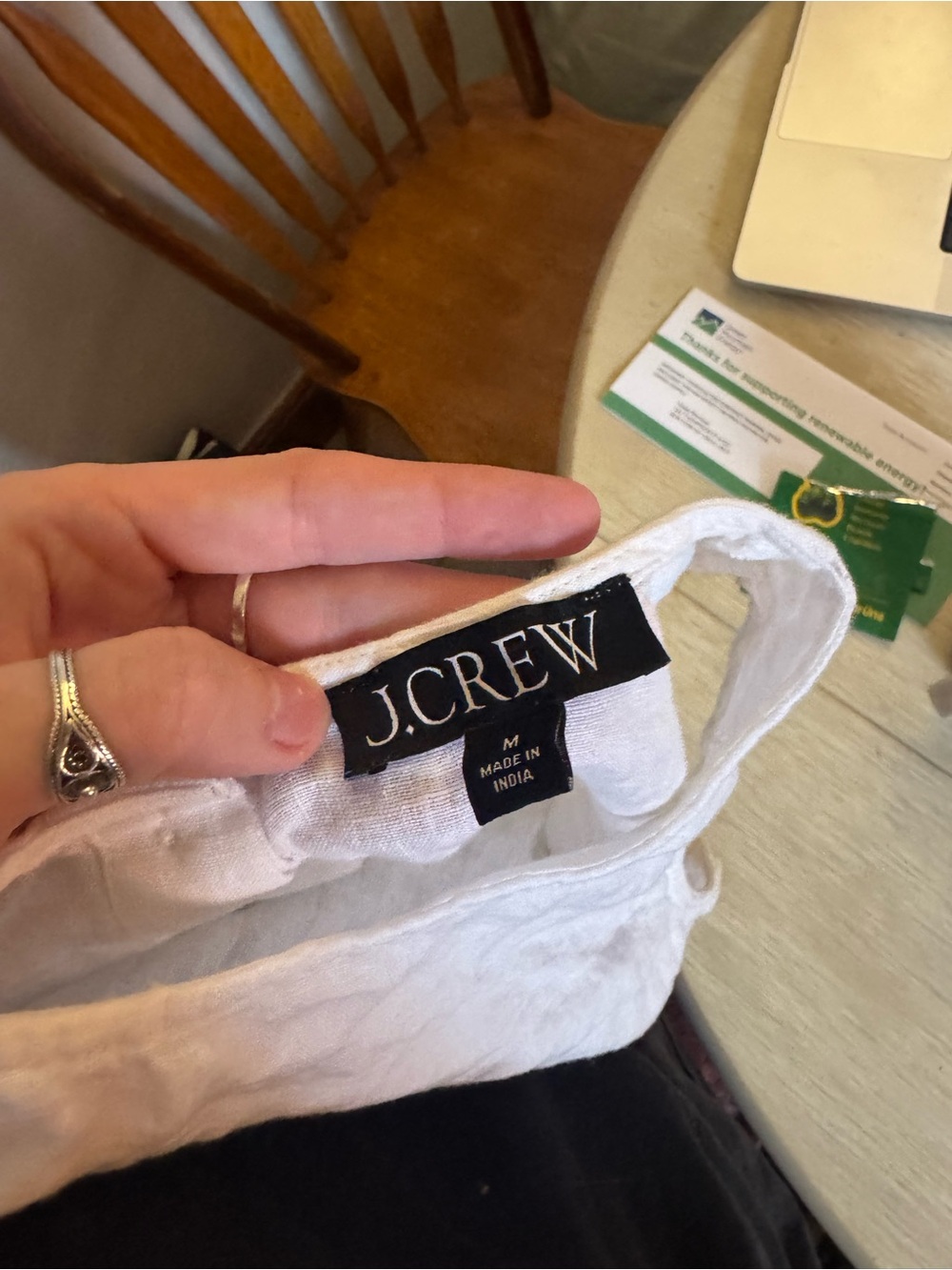 J. Crew White Linen Sleeveless Tank - Picture 4 of 4